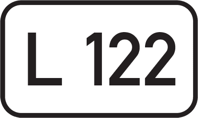 Straßenschild Landesstraße L 122