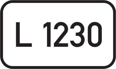 Straßenschild Landesstraße L 1230