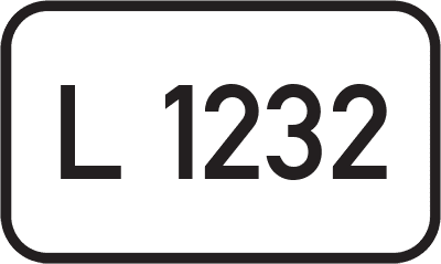 Straßenschild Landesstraße L 1232