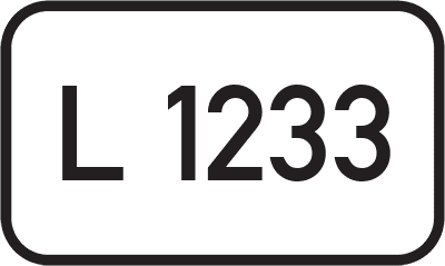 Straßenschild Landesstraße L 1233