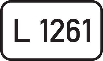 Straßenschild Landesstraße L 1261