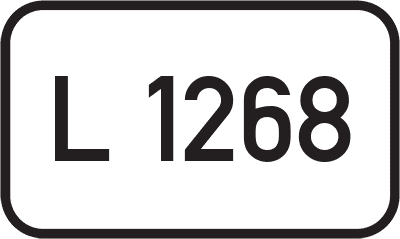 Straßenschild Landesstraße L 1268