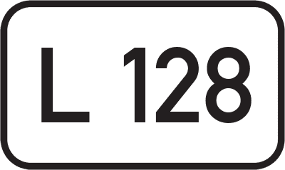 Straßenschild Landesstraße L 128