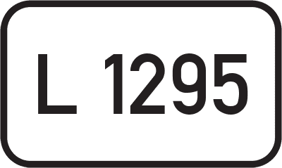 Straßenschild Landesstraße L 1295