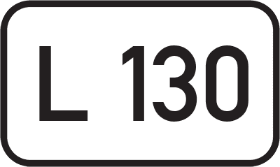 Straßenschild Landesstraße L 130