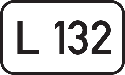 Straßenschild Landesstraße L 132