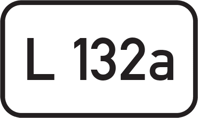 Straßenschild Landesstraße L 132a