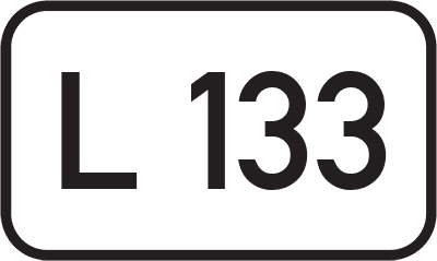 Straßenschild Landesstraße L 133