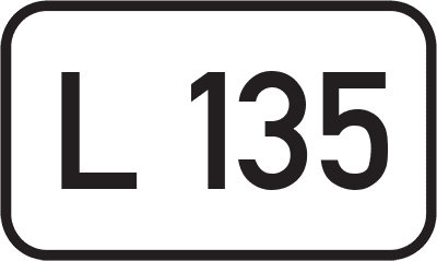 Straßenschild Landesstraße L 135