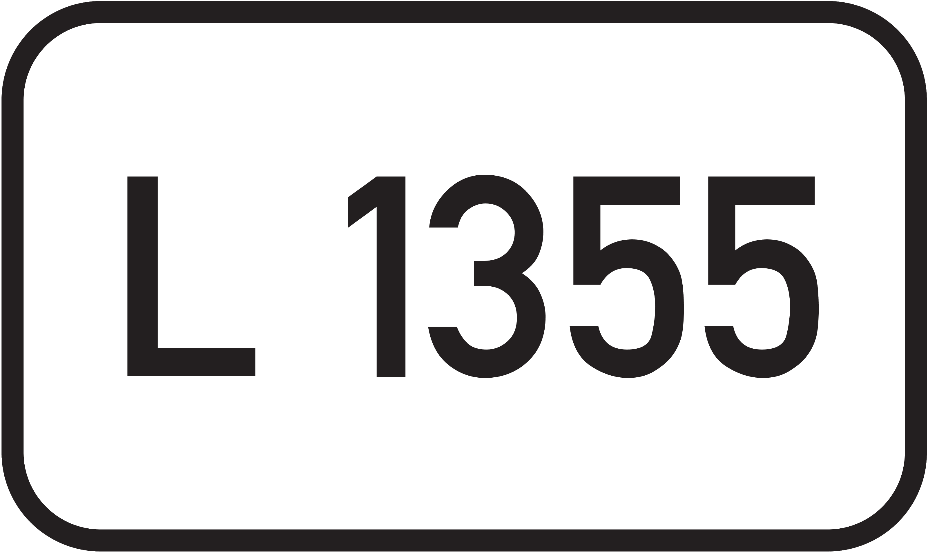 Straßenschild Landesstraße L 1355