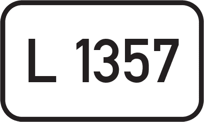 Straßenschild Landesstraße L 1357
