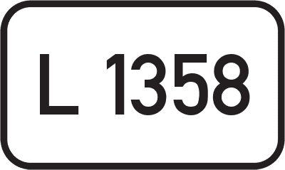 Straßenschild Landesstraße L 1358