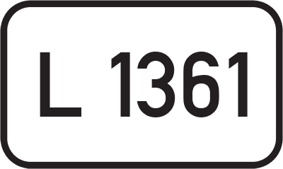 Straßenschild Landesstraße L 1361