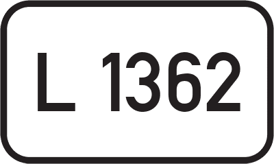 Straßenschild Landesstraße L 1362