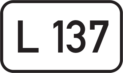 Straßenschild Landesstraße L 137