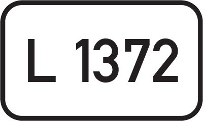 Straßenschild Landesstraße L 1372