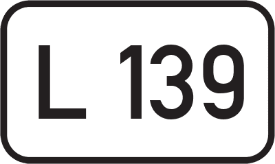 Straßenschild Landesstraße L 139
