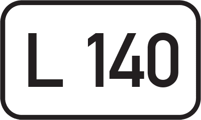 Straßenschild Landesstraße L 140