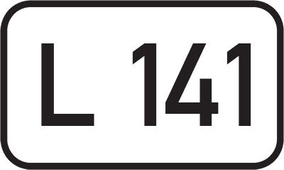 Straßenschild Landesstraße L 141