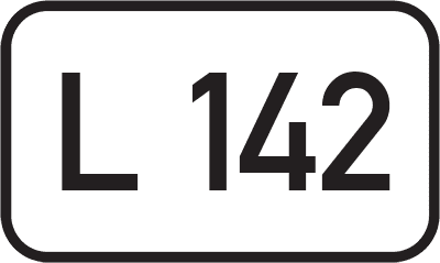 Straßenschild Landesstraße L 142