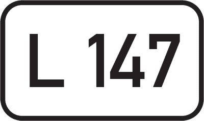 Straßenschild Landesstraße L 147