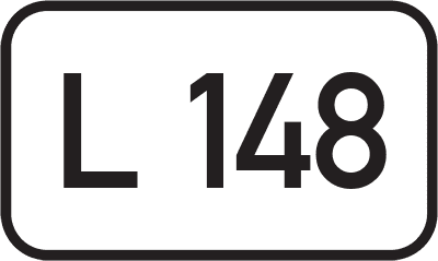 Straßenschild Landesstraße L 148