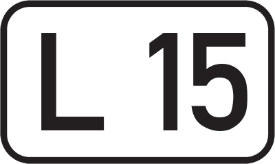 Straßenschild Landesstraße L 15