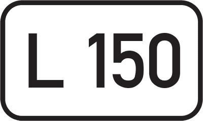 Straßenschild Landesstraße L 150