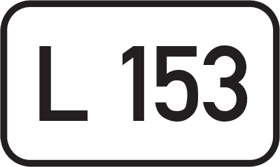 Straßenschild Landesstraße L 153