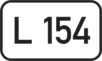 Straßenschild Landesstraße L 154