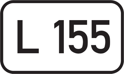 Straßenschild Landesstraße L 155