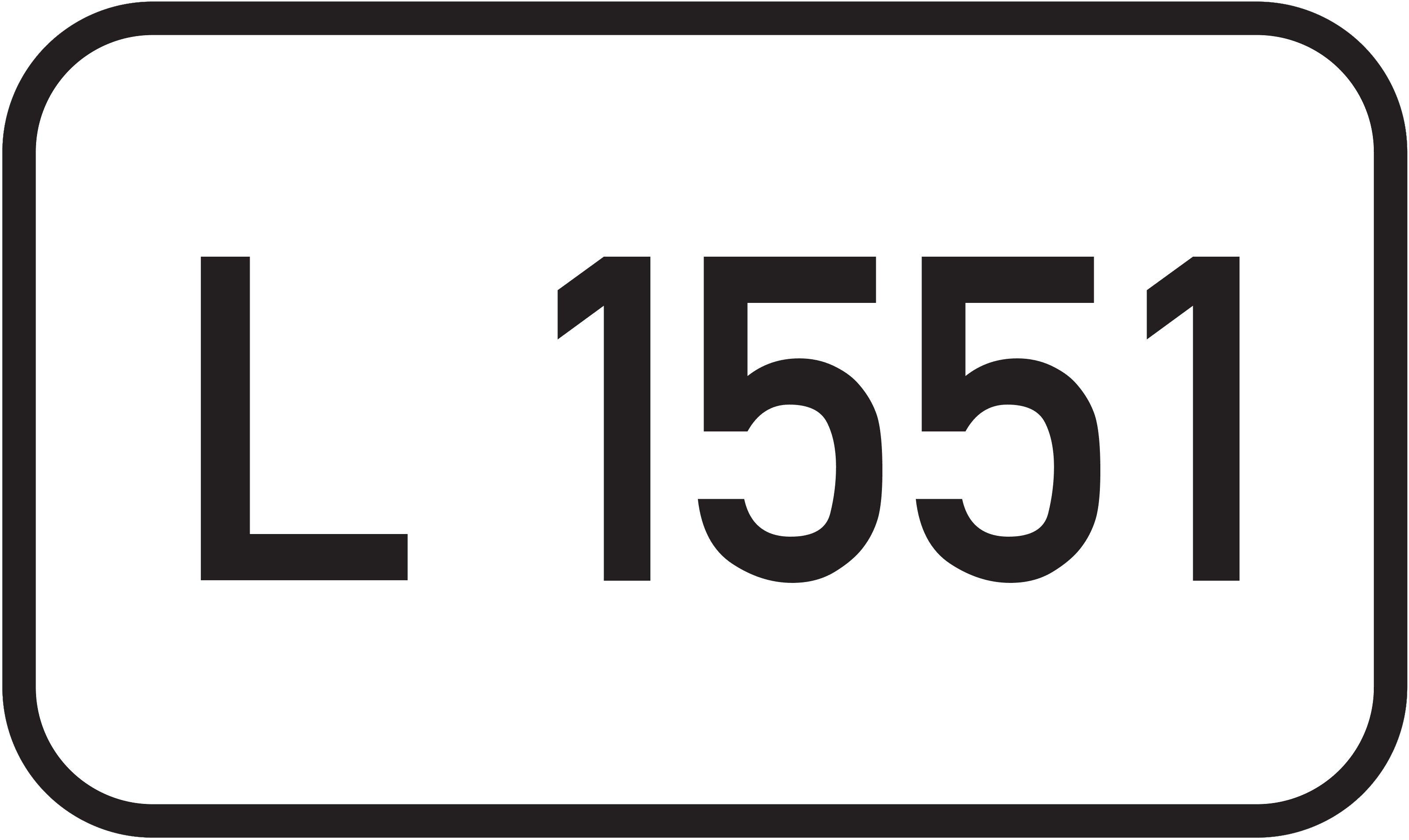 Straßenschild Landesstraße L 1551