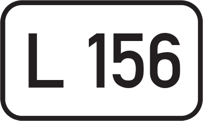 Straßenschild Landesstraße L 156