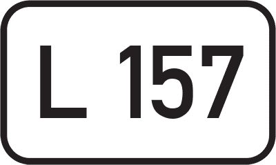 Straßenschild Landesstraße L 157