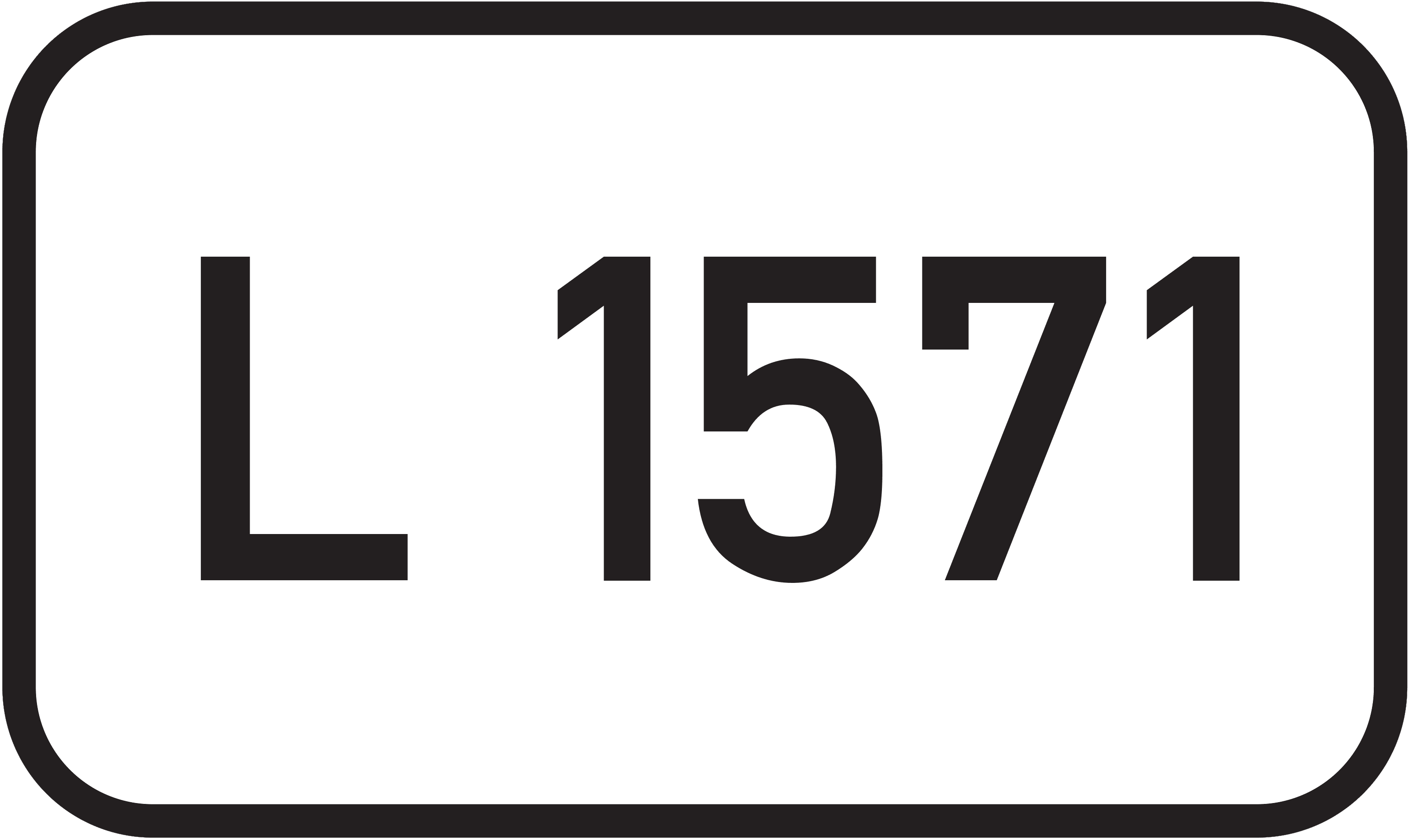 Straßenschild Landesstraße L 1571