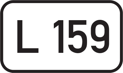 Straßenschild Landesstraße L 159