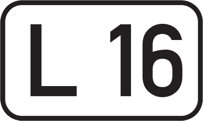 Straßenschild Landesstraße L 16
