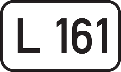 Straßenschild Landesstraße L 161