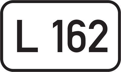 Straßenschild Landesstraße L 162