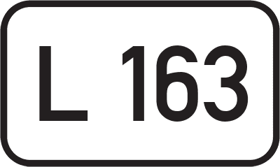 Straßenschild Landesstraße L 163