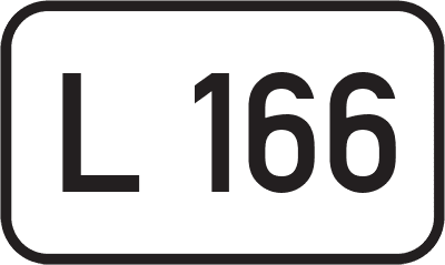 Straßenschild Landesstraße L 166