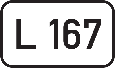 Straßenschild Landesstraße L 167