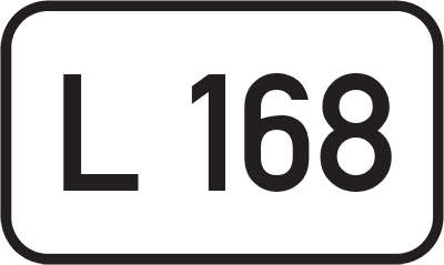 Straßenschild Landesstraße L 168