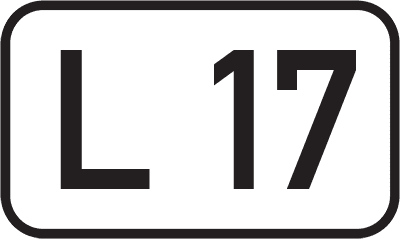 Straßenschild Landesstraße L 17