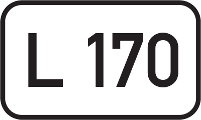 Straßenschild Landesstraße L 170