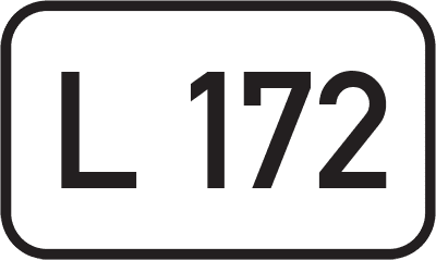 Straßenschild Landesstraße L 172