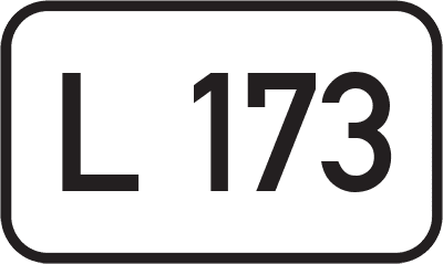 Straßenschild Landesstraße L 173