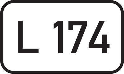 Straßenschild Landesstraße L 174