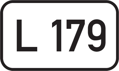 Straßenschild Landesstraße L 179