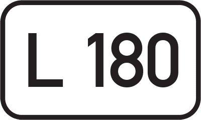 Straßenschild Landesstraße L 180